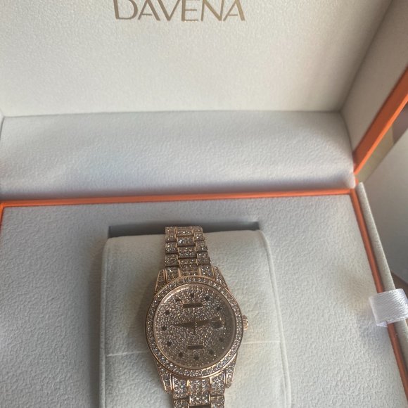 Davena Princess Watch - Swarovski crystal -Rosegold - Picture 3 of 4